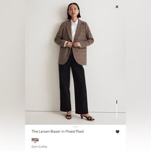 Madewell The Larsen Blazer in Mixed Plaid